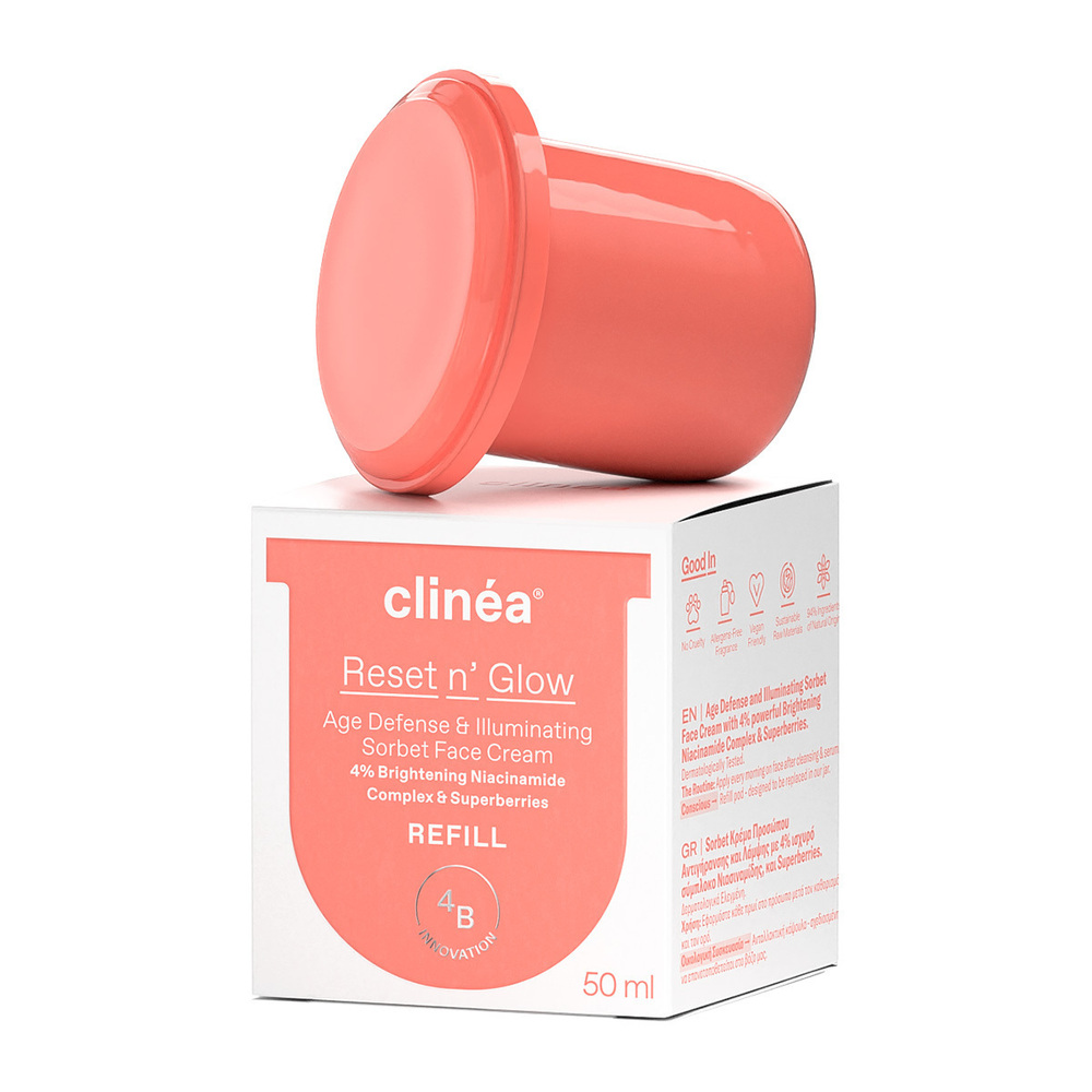 CLINEA - RESET & GLOW Age Defense & Illuminating Sorbet Face Cream (refill) - 50ml